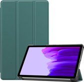Tri-Fold Book Case met Wake/Sleep - Geschikt voor Samsung Galaxy Tab A7 Lite Hoesje - Groen