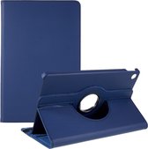 360 Rotating Book Case - Geschikt voor Lenovo Tab M10 Plus Gen 3 Hoesje - Donkerblauw