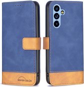 BINFEN Color Book Case - Geschikt voor Samsung Galaxy A54 Hoesje - Blauw