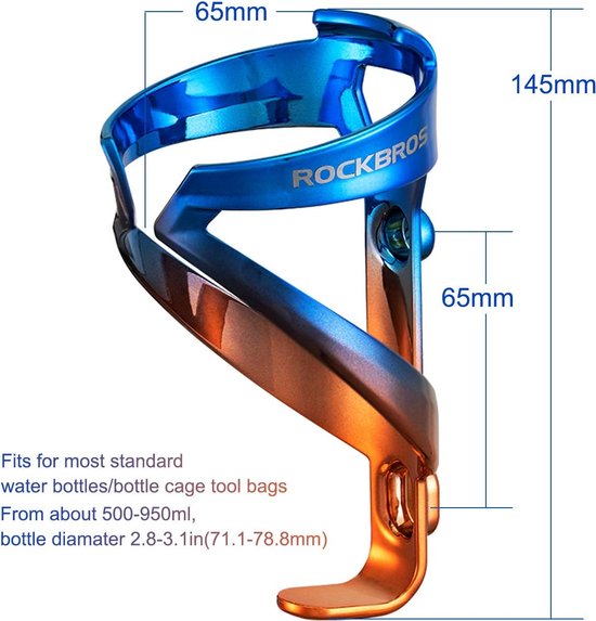 ROCKBROS Bidonhouder – Lichtgewicht (35g) Van PC, Past Op Mountainbike En Racefiets, In 5 Kleuren, Met Montagemateriaal