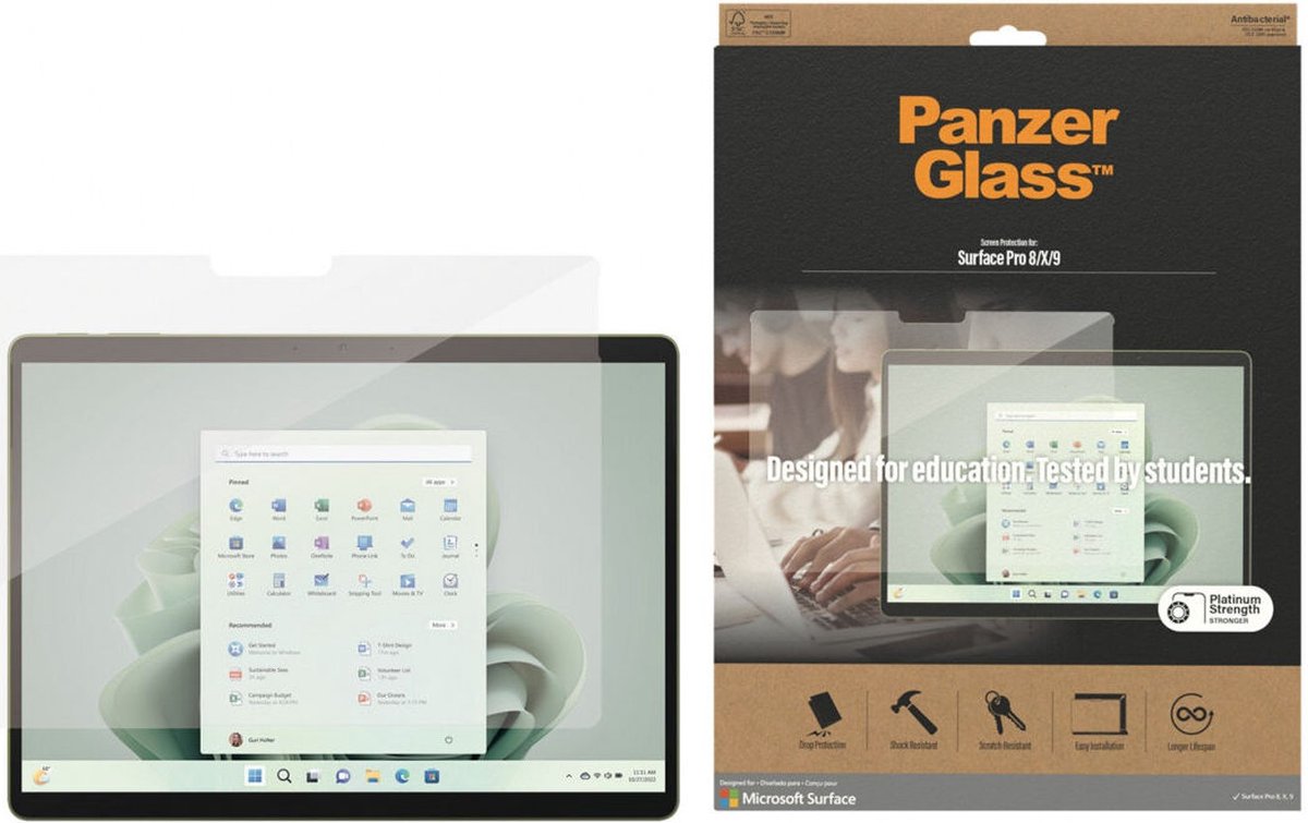 PanzerGlass Microsoft Surface Pro X / Pro 8 / Pro 9 Screen Protector
