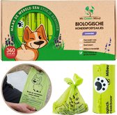 M. Sacs à déjections canines Green Mind 360 pièces lavande - Sacs à crottes pour chien - Biodégradables - 24 rouleaux - Chien