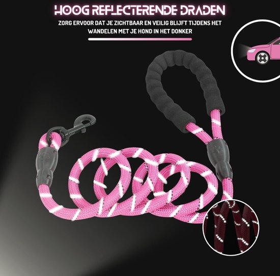 Max & Molly Multifunctionele hondenriem 2 m met 2 karabijnhaken, Cherry Bloom/S schouderlijn, gevoerd, veilig en flexibel, comfort voor je trouwe metgezel