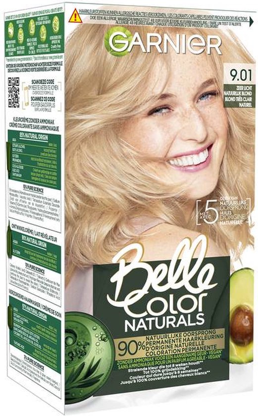Teinture pour cheveux végétalienne - Garnier Belle Color Naturals 9.01 ...