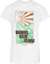 Indian Blue Jeans T-shirt Indian Sunrise Tops & T-shirts Meisjes - Shirt - Gebroken wit - Maat 104