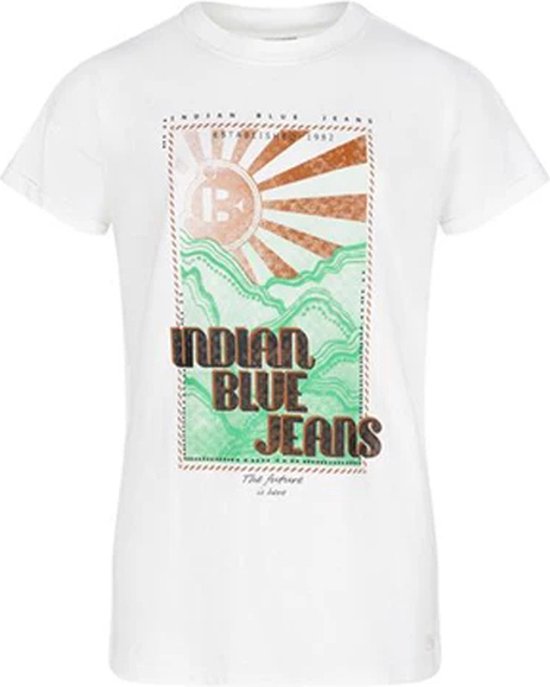 Indian Blue Jeans T-shirt Indian Sunrise T-shirts & T-shirts Filles - Chemise - Blanc cassé - Taille 104