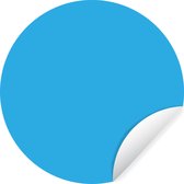 WallCircle - Muurstickers - Behangcirkel - Blauw - Licht - Kleuren - 100x100 cm - Muurcirkel - Zelfklevend - Ronde Behangsticker XXL