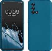 kwmobile telefoonhoesje geschikt voor Oppo A74 - Hoesje voor smartphone - Precisie camera uitsnede - TPU back cover in Caribisch blauw
