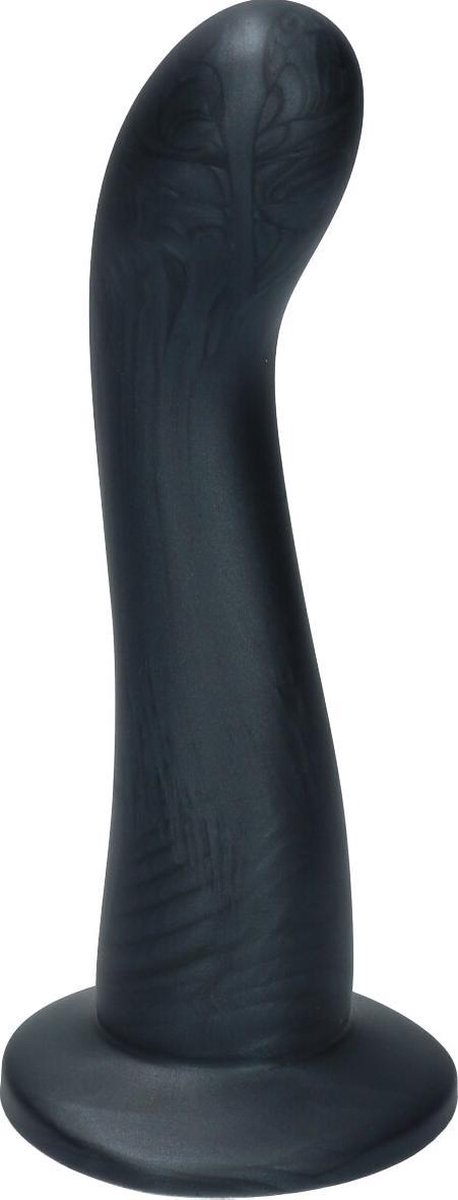 Goedkoopste Ylva & Dite - Swan - Siliconen G-spot / Anale dildo - Made in Holland - Zwart Metallic