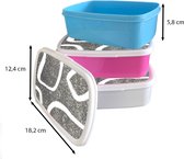 Lunch box Blauw - Lunch box - Boîte à pain - Abstrait - Minimalisme - Design - 18x12x6 cm - Enfants - Garçon