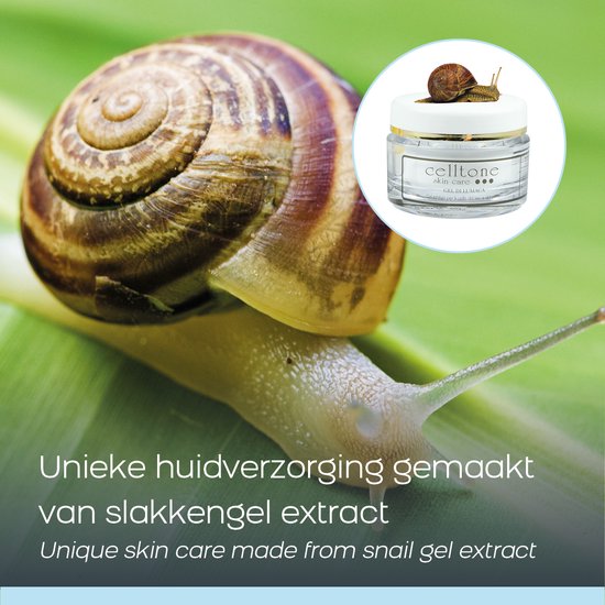 Celltone Dagcrème Slakkenslijmcrème - 50 ML - Anti rimpel - Littekencrème - Slakkencrème voor acne puistjes rimpels - Acneverzorging - Slakken Extract serum gel voor vrouwen mannen tieners - escargot cream voor gezicht en onder de ogen - Snailcare