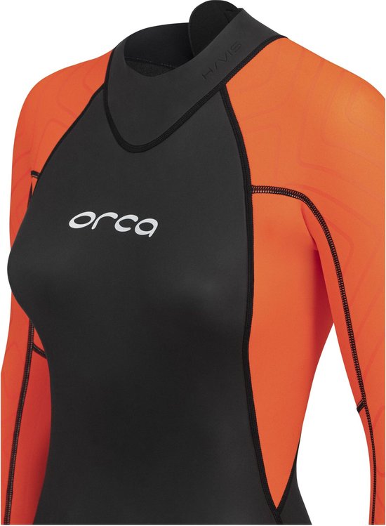 2023 Orca Dames Vitalis HiVis Open Water Wetsuit Black L