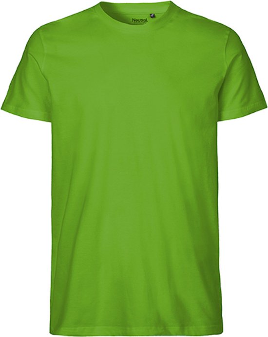 Fairtrade Men´s Fit T-Shirt met ronde hals Lime - L