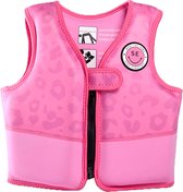 Swim Essentials Zwemvest Kind - Roze Panterprint - 18-30 kg - 3-6 jaar