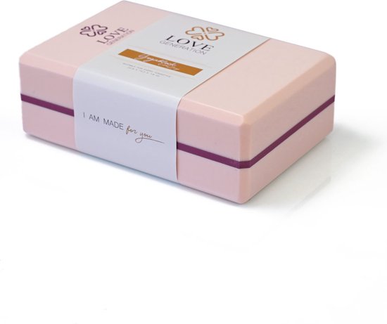 Yogablok - Eva Foam - Precious Pink van Pure2Improve — afbeelding 3