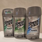 Speed Stick - Mix - Power Fresh - Power Unscened - Fresh - Anti-transpirant Deodorant voor mannen - 3 x 85 g