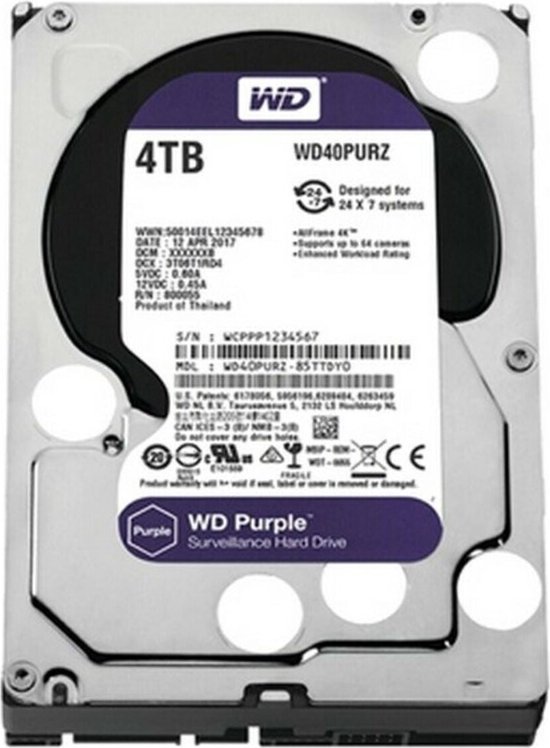 WD Purple - Interne harde schijf - 2 TB - WD