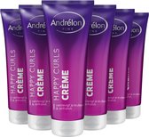 Bol.com Andrélon Pink Happy Curls Crème - 6 x 125 ml - Voordeelverpakking aanbieding