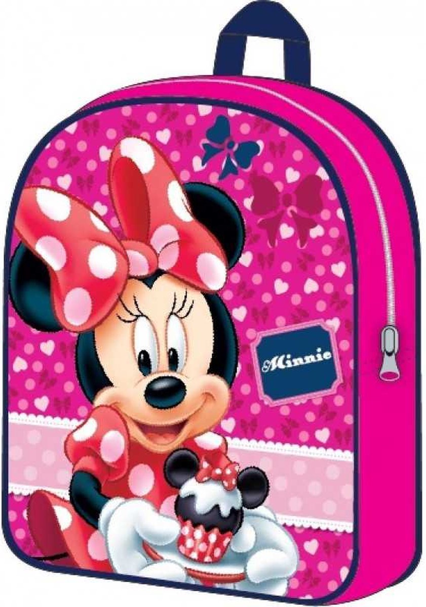 Minnie Mouse Rugtas - 30 x 25 cm. - Disney Rugzak - Donker Roze