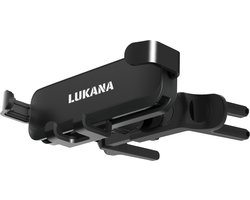 Lukana P-402 - Telefoonhouder Auto voor Mercedes, Audi, Mini Cooper, BMW - Standaard en Ronde Ventilatieroosters - Autohouder Telefoon - Universeel - GSM Houder Auto
