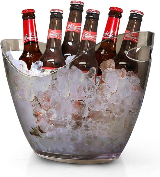12 liter roestvrij stalen ijsemmer keukenemmer voederemmer melkemmer champagnekoeler met deksel