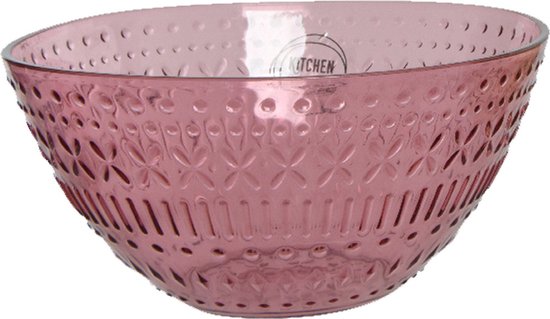 Decoris camping serviesset - 8-delig - roze - kunststof - 4 personen — afbeelding 3