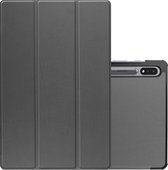 Hoesje Geschikt voor Samsung Galaxy Tab S9 Hoesje Case Hard Cover Hoes Book Case Met Uitsparing Geschikt voor S Pen - Grijs