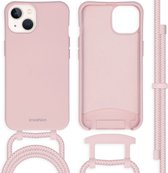 Coque iPhone 13 - Coque arrière iMoshion Color avec cordon détachable - Rose