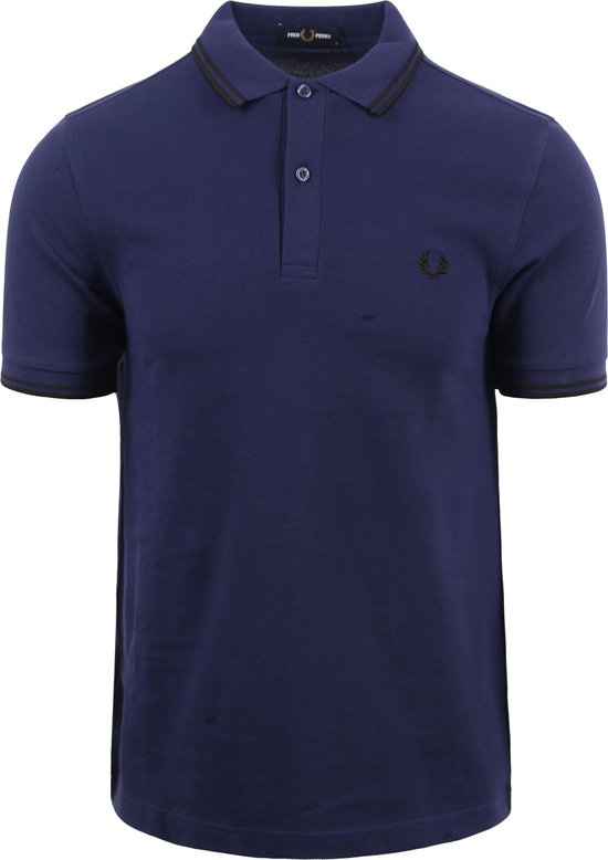 Fred Perry - Polo M3600 Donkerblauw S28 - Slim-fit - Heren Poloshirt Maat L