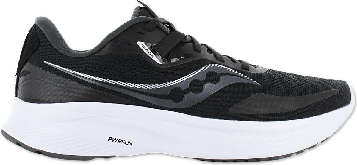 Saucony Guide 15 Heren Sportschoenen Hardlopen Weg Zwart