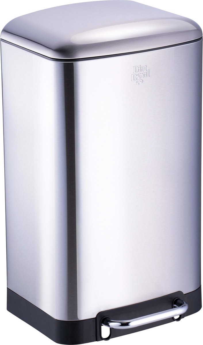 Goedkoopste Dirt Devil Pedaalemmer 30 Liter - Prullenbak - RVS - Zilver
