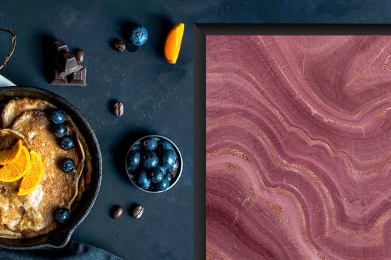 KitchenYeah® Inductie beschermer 77x51 cm - Roze - Geode - Stenen - Agaat - Kookplaataccessoires - Afdekplaat voor kookplaat - Inductiebeschermer - Inductiemat - Inductieplaat mat