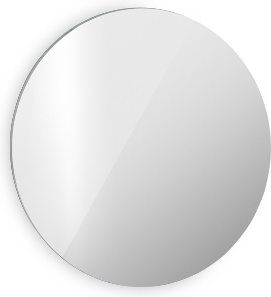 Klarstein Marvel Mirror Infrarood Verwarming - 300W - Weektimer - Ip54 - Spiegel - Rond - Zilver/Grijs