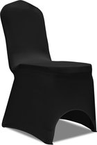 vidaXL - Hoes - voor - stoelen - 50 - stuks - (zwart)