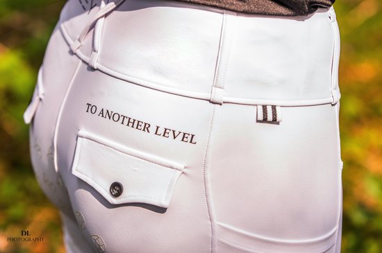 Donley - Acascalini - White- paardrijleggings - paardrijlegging - paardrijbroek - super fijne stof - maat 42 - paardenbroek - paardrij broek - paardrij legging - legging - siliconen grip