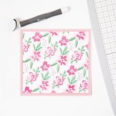 Sizzix Layered Stencils Flower Patch by Alexis Trimble