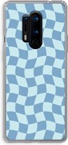Case Company® - Coque OnePlus 8 Pro - Grid Blauw - Coque souple pour téléphone - Protection sur tous les côtés et bord de l'écran