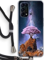 Case Company® - Coque Oppo Find X3 Lite avec cordon - Ambition - Protection de téléphone avec cordon Zwart - Protection sur tous les côtés et sur les bords de l'écran