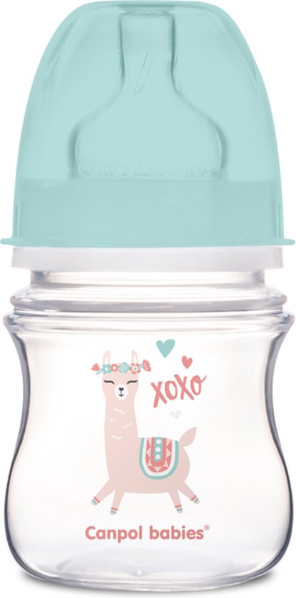 Babyflesje - Canpol Babies | EXOTIC ANIMALS | Easy Start | Anti-Koliek babyfles | 0m+ | 120 ml 120 ml