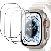 3x Geschikt voor Apple Watch Ultra / Ultra 2 49mm Screenprotector - Folie Screen Protector Geschikt voor Apple Watch Ultra / Ultra 2 49mm