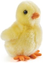 Pluche gele kuiken knuffel 12 cm speelgoed- kuiken boerderijdieren knuffels - Paaskuiken speelgoed - Paasdecoratie/paasversiering