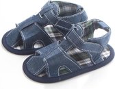 Blauwe jeans look sandalen - Textiel - Maat 19/20 - Zachte zool - 6 tot 12 maanden