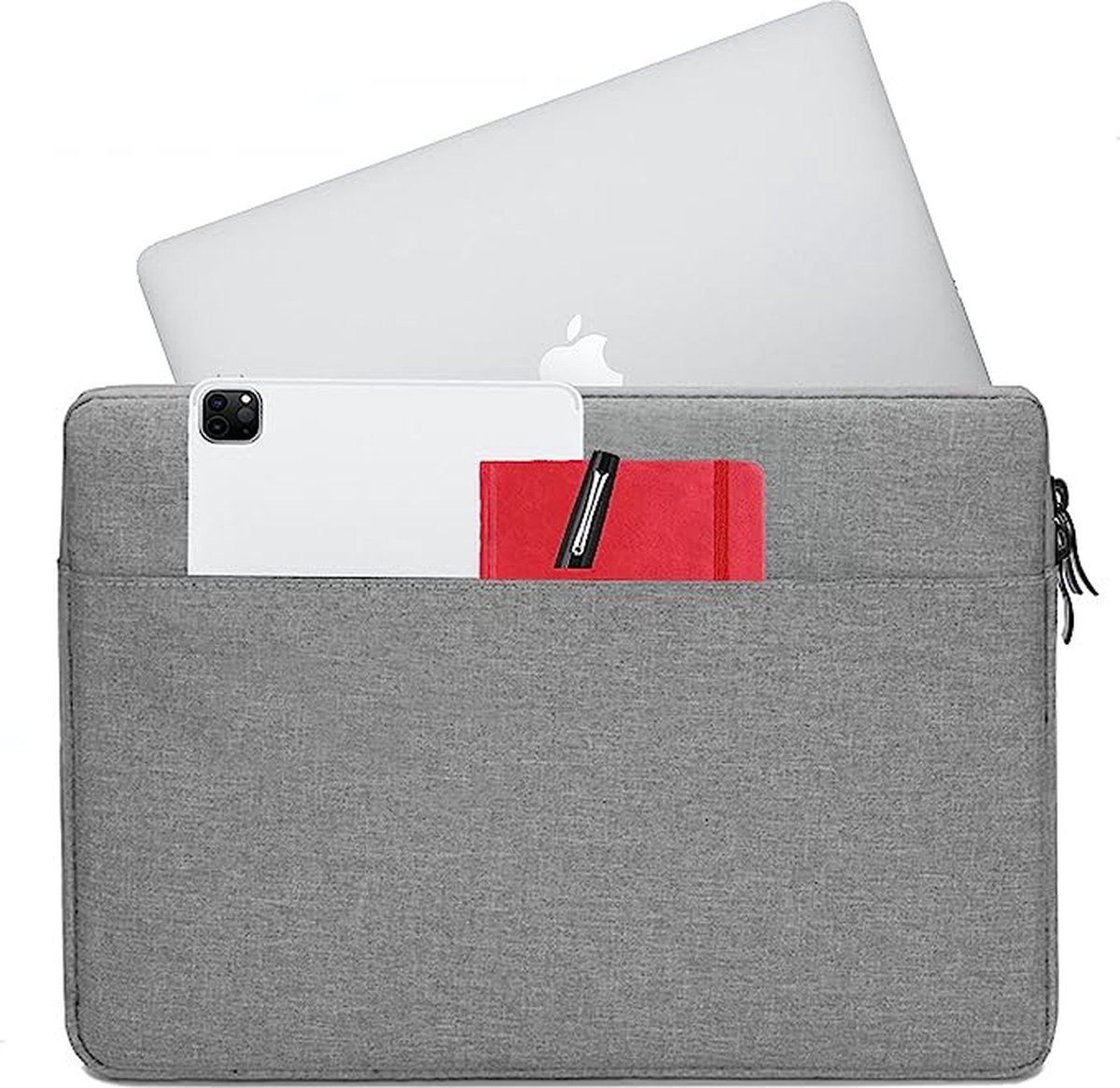 Obastyle Case / beschermhoes voor tablet en laptop geschikt tot 33 cm (13,3 inch), voor geschikt voor alle merken met deze formaat (11,6 inch 13,3 inch), grijs laptoptas