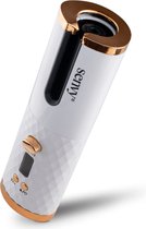 SENVY® - Automatische Krultang - Nieuw model 5200mAh Accu - 60 minuten - Draagbaar - Draadloos - USB Oplaadbaar - Keramische Krultang - Hair Curler - Haar Kruller - Magic Hair Curler - Keramische Krulijzer - White