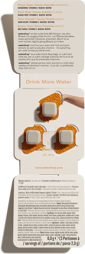 Waterdrop Microdrink Love - Eau aromatisée - Cube effervescent