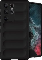 iMoshion Hoesje Geschikt voor Samsung Galaxy S23 Ultra Hoesje Siliconen - iMoshion EasyGrip Backcover - Zwart