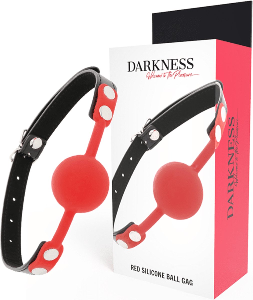 DARKNESS BONDAGE | Darkness Ball Silicone Gag Red