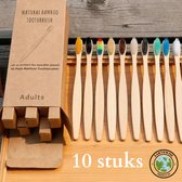 10 pack Bamboe Tandenborstels - Zero Waste - Vegan - Bamboo Toothbrushes - duurzaam