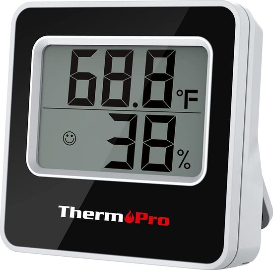 ThermoPro TP50 Hygrometer Digitaal - Voor binnen - Incl