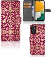 Telefoonhoesje met foto Geschikt voor Samsung Galaxy A14 4G Bookcase Cadeautips Barok Pink